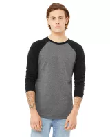 BELLA+CANVAS Men's Jersey Long-Sleeve Baseball T-Shirt