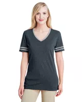 Jerzees Ladies' TRI-BLEND Varsity V-Neck T-Shirt