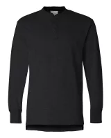 J. America Vintage Brushed Jersey Henley Shirt