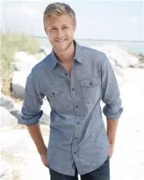 Burnside® Chambray Long Sleeve Shirt