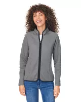 CORE365™ Women's Venture Heathered Stripe Full-Zip Jacket