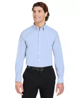 Devon and Jones® Men's CrownLux Performance® Microstripe Long Sleeve Dress Shirt