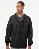 Independent Trading Co. Water Resistant Hooded Windbreaker Jacket