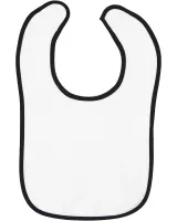 Rabbit Skins Infant Contrast Trim Terry Bib