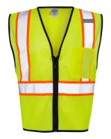 Kishigo® Unisex Economy Contrasting Vest w/Zippered Front