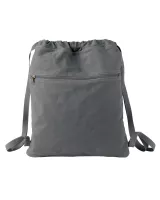 Authentic Pigment Cotton Canvas Drawstring Backpack