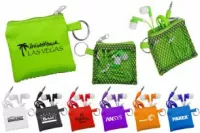 Sporty Pouch & Colorful Ear Buds
