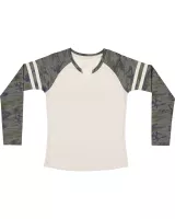 LAT Ladies' Gameday Mash-Up Long Sleeve Fine Jersey T-Shirt
