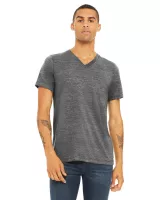 BELLA+CANVAS Unisex Textured Jersey V-Neck T-Shirt