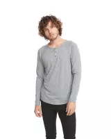 NEXT LEVEL APPAREL Men's Triblend Long-Sleeve Henley