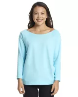 NEXT LEVEL APPAREL Ladies' French Terry Three-Quarter Sleeve Raglan