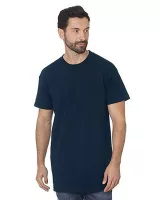 BAYSIDE Unisex Big & Tall USA Made Pocket T-Shirt