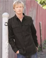Burnside® Long Sleeve Solid Flannel Shirt