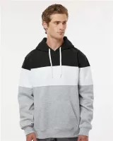 J. America® Men's Varsity Fleece Colorblocked Hooded Sweatshirt