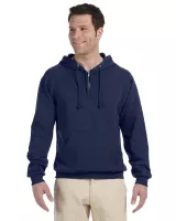 Jerzees Adult NuBlend® Fleece Quarter-Zip Pullover Hooded Sweatshirt