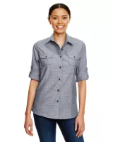 Burnside Ladies' Chambray Woven Shirt