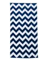Carmel Towel Company Chevron Velour Beach Towel