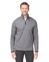 CORE365™ Men's Venture Heathered Stripe Quarter-Zip Pullover Jacket