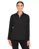 Devon and Jones® Women's CrownLux Performance® Windsor Welded Quarter-Zip Pullover Sweater