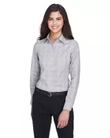 Devon and Jones® Women's Crown Collection® Glen Plaid Woven Dress Shirt