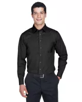 Devon and Jones Men's Crown Collection® Tall Solid Stretch Twill Woven Shirt