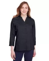 Devon and Jones Ladies' Crown Collection® Stretch Broadcloth Three-Quarter Sleeve Blouse