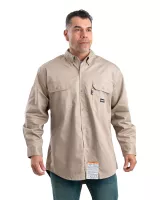 Berne Apparel Men's Flame-Resistant Button-Down Work Shirt
