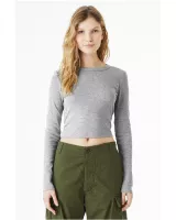 BELLA+CANVAS Ladies' Micro Ribbed Long Sleeve Baby T-Shirt