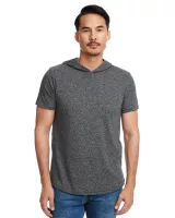 NEXT LEVEL APPAREL Unisex Mock Twist Short Sleeve Hoody T-Shirt