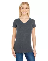 THREADFAST Ladies' Vintage Dye Short-Sleeve V-Neck T-Shirt