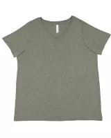 LAT Ladies' Curvy V-Neck Fine Jersey T-Shirt