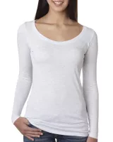 NEXT LEVEL APPAREL Ladies' Triblend Long-Sleeve Scoop