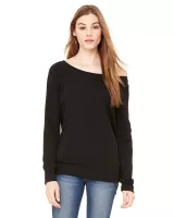 BELLA+CANVAS Ladies' Sponge Fleece Wide Neck Sweatshirt