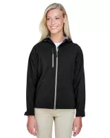 NORTH END® Women's Prospect Two-Layer Fleece Bonded Soft Shell Hooded Jacket