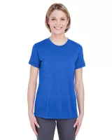 ULTRACLUB Ladies' Cool & Dry Heathered Performance T-Shirt