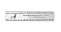 Gold/Silver Color Coated Aluminum 6" Ruler