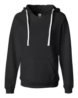 J. America® Women's Sueded V-Neck Hooded Sweatshirt