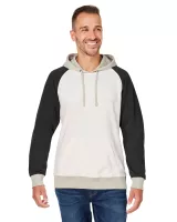 J AMERICA Unisex Vintage Tricolor Hooded Sweatshirt