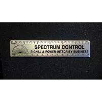 6" Aluminum Ruler w/ a Die Struck, Color Filled Imprint