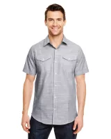 Burnside Men's Textured Woven Shirt