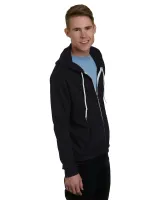 BAYSIDE Unisex USA Made Full-Zip Lightweight Hooded Sweatshirt