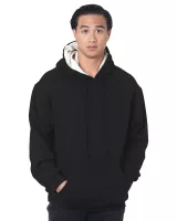 BAYSIDE Adult USA Made Super Heavy Thermal-Lined Hooded Sweatshirt