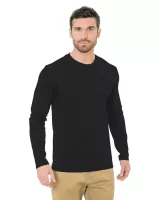 BAYSIDE Unisex Fine Jersey Long-Sleeve Crew T-Shirt