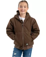 Berne Apparel Youth Highland Softstone Duck Hooded Jacket