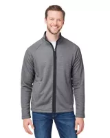 CORE365™ Men's Venture Heathered Stripe Full-Zip Jacket