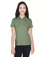 Devon and Jones Ladies' Solid Perfect Pima Interlock Polo