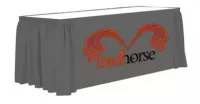 6ft 4-Sided Shirred Pleat Table Skirt