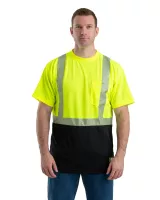 Berne® Apparel Unisex Hi-Vis Class 2 Color Blocked Pocket T-Shirt