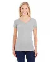 J AMERICA Ladies' Glitter V-Neck T-Shirt