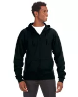 J AMERICA Adult Premium Full-Zip Fleece Hooded Sweatshirt